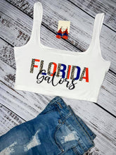 Load image into Gallery viewer, Florida gators crop top
