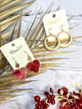 Load image into Gallery viewer, Velvet Crush Heart Earrings
